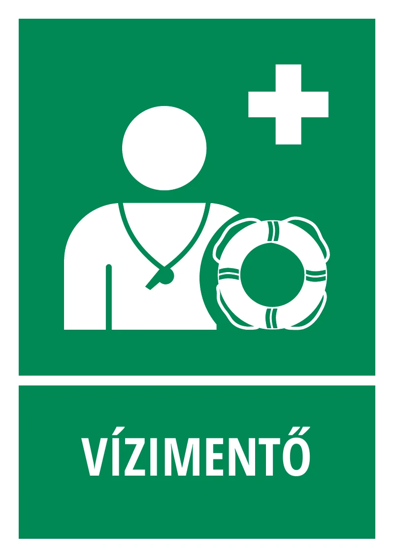 Vízimentő (felirattal)