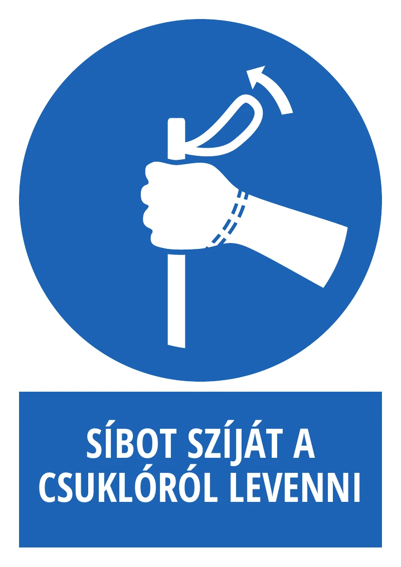 Síbot szíját a csuklóról levenni (felirattal)